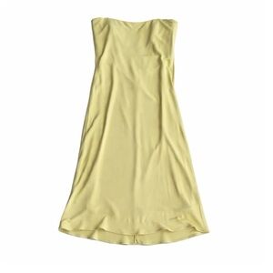 Y2K Vintage Maria Bianca Nero Slip Midi Dress Yellow Green Size S
